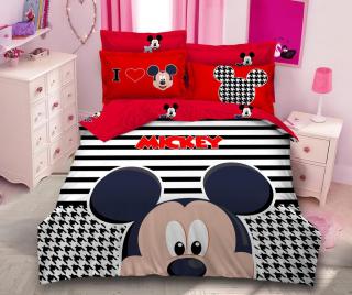 Lenjerie De Pat Finet Premium - I Love Mickey