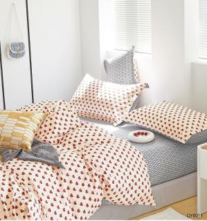 Lenjerie Din Bumbac 100% Cu Elastic - Inimioare