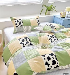 Lenjerie Din Bumbac 100% Cu Elastic - Patratele Colorate