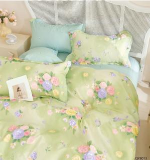 Lenjerie Din Bumbac 100% Cu Elastic - Trandafiri