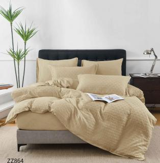 Lenjerie Din Bumbac Tip Finet Cu Elastic Model Crosetat - Bej