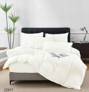 Lenjerie Din Bumbac Tip Finet Cu Elastic Model Crosetat - Crem
