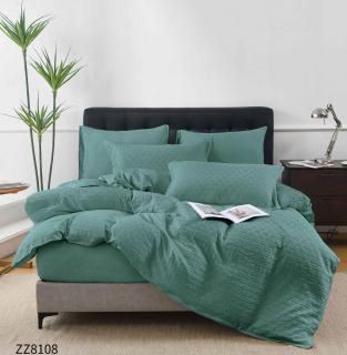 Lenjerie Din Bumbac Tip Finet Cu Elastic Model Crosetat - Verde Deschis