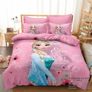 Lenjerie Din Bumbac Tip Finet Premium Cu Elastic  - Elsa - Frozen - Regatul De Gheata