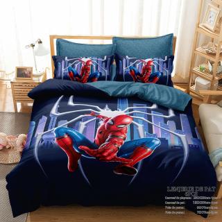 Lenjerie Din Bumbac Tip Finet Premium Cu Elastic - Omul Paianjen - Spider Man In Oras