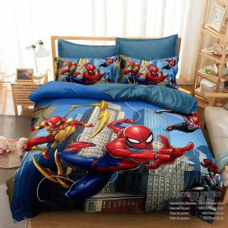 Lenjerie Din Bumbac Tip Finet Premium Cu Elastic - Salvatorii Orasului si Spiderman - Omul Paianjen
