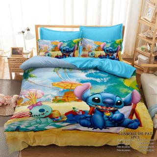 Lenjerie Din Bumbac Tip Finet Premium Cu Elastic - Stitch La Picnic