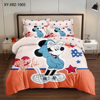 Lenjerie Din Bumbac Tip Finet Premium Disney - Mickey Mouse Star