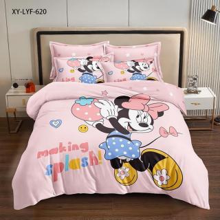Lenjerie Din Bumbac Tip Finet Premium Disney - Minnie Mouse