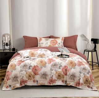 Lenjerie Din Bumbac Tip Finet PREMIUM Luxury Cu Elastic - Floral