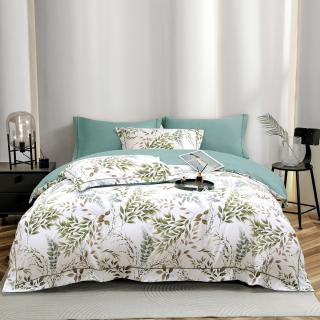 Lenjerie Din Bumbac Tip Finet PREMIUM Luxury Cu Elastic - Frunze