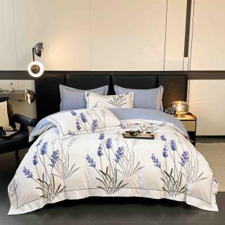 Lenjerie Din Bumbac Tip Finet PREMIUM Luxury Cu Elastic - Lavanda