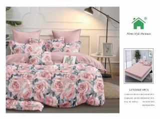 Lenjerie Din Finet Cu Elastic - Trandafiri Pictati