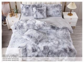 Lenjerie Fluffy 6 Piese - Gri Patat