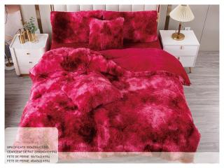 Lenjerie Fluffy 6 Piese - Rosu Cherry Patat