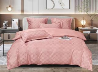 Lenjerie Jacquard Satinat Cu Elastic - Roz Modern