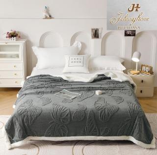 Patura Cocolino Blanita Alba Fluturi 3D - Gri