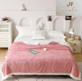 Patura Cocolino Blanita Alba Fluturi 3D - Roz