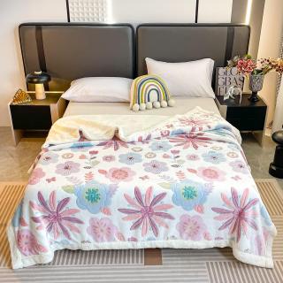 Patura Cocolino Cu Blanita Alba 200x230cm - Flori