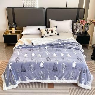 Patura Cocolino Cu Blanita Alba 200x230cm - Ursuletul Pe Bicicleta