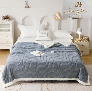 Patura Cocolino Cu Blanita Model Waves - Albastru