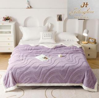 Patura Cocolino Cu Blanita Model Waves - Lila