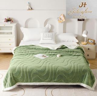 Patura Cocolino Cu Blanita Model Waves - Verde Fistic