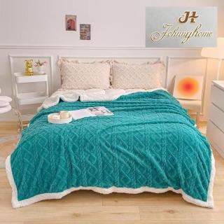 Patura Cocolino Imprimeu Tip Tricotat Cu Blanita - Turquoise