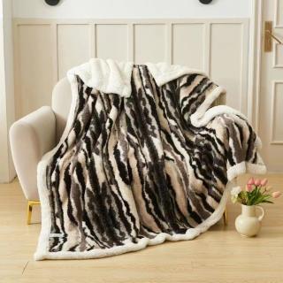 Patura Groasa, Dubla, Cu Blanita 200x230cm - Negru