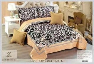 Set Cuvertura Din Catifea 5 Piese - Animal Print Royal