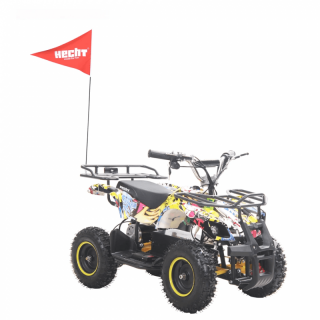ATV electric pentru copii Hecht 56800 COMIC, 800 W, 20 km h, capacitate 60 kg, display digital