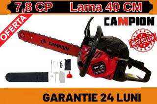 Drujba pe Benzina Motofierastrau Campion CMP 1326 7.8 CP, 58 CMC, LAMA Campion 40 CM