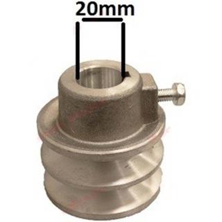 Fulie dubla pentru motor pe benzina AX 20mm Micul Fermier GF-0607