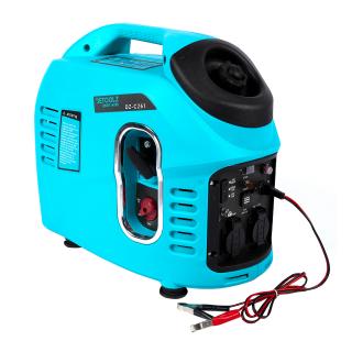 Generator electric cu invertor 2100W si 3.22 CP cu iesire la 230VAC si 12VDC + USB, alimentare pe benzina, Detoolz DZ-C261