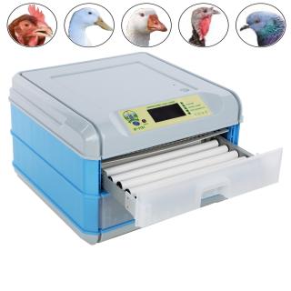 Incubator cu intoarcere automata a oualelor Capacitate Micul Fermier GF-2101 128 oua gaina, rata, curca cu 2 sertare, alimentare priza normala 230Vca 50Hz si Mufa conectare la baterie auto de 12Vdc