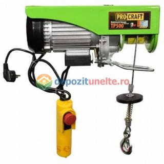 MACARA ELECTRICA PROCRAFT TP500, 1020W, 500KG, PALAN SCRIPETE ELEVATOR