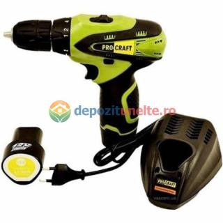 MASINA DE INSURUBAT PROCRAFT PA12PRO, 12V 2A, 1350RPM, 2 ACUMULATORI MODEL 2018