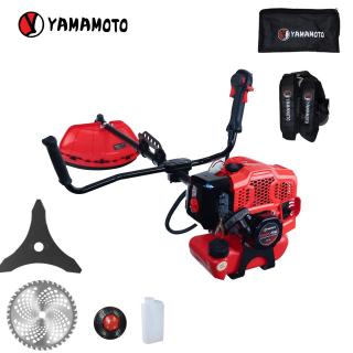 Motocoasa cu alimentare pe  benzina Yamamoto YMA.56 , motor 2 Timpi , 5.8 CP, 10000 rpm + HAM si 2 discuri metalice