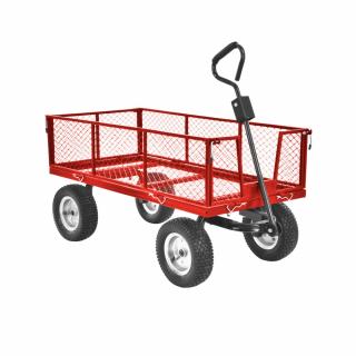 Remorca carucior pentru Tractorasele de gradina Hecht 53350 capacitate incarcare 350 kg cu maner