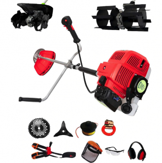 Set Motocoasa Micul Fermier 712, 4.7CP + 8 Accesorii + Prasitoare + Cultivator, model nou