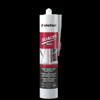 Silicon ELEFANT SILIACRYL WHITE, 300ml, Alb