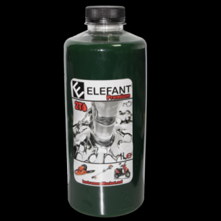 Ulei verde amestec ELEFANT, motoare 2 Timpi, 1L ,30 ml l