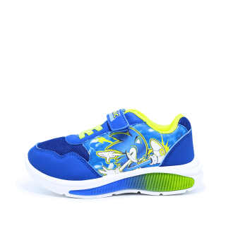 Pantofi sport cu luminite Sonic SC000675, albastru-galben neon, marimi 25-33 EU
