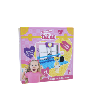 Set constructie Love Diana cu figurina, 3 modele diferite