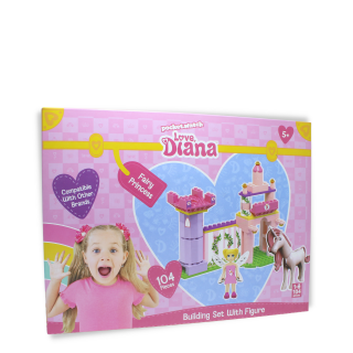 Set constructie Zana Printesa, figurina inclusa, 104 piese