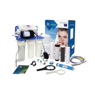 Purificator apa cu osmoza inversa Aquafilter in 6 trepte si pompa booster