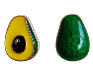 Avocado Asymmetric Earrings