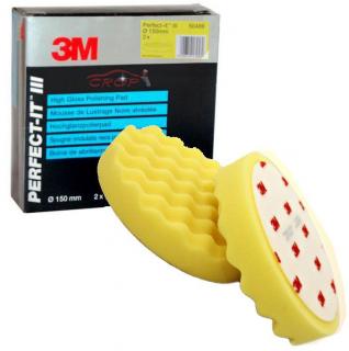 3M Perfect-it III  Burete polish valurit galben 2buc