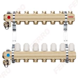 Distribuitor asamblat cu ventil si rob. termo. FERRO 8CAI