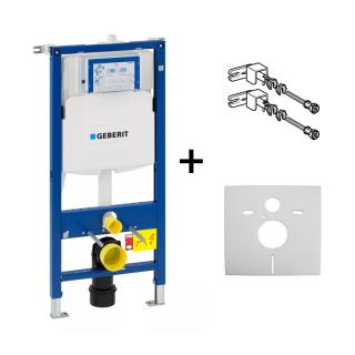 Set instalator Geberit rama Duofix rezervor Sigma 12cm cu set fixare si set antifonare pentru wc suspendat